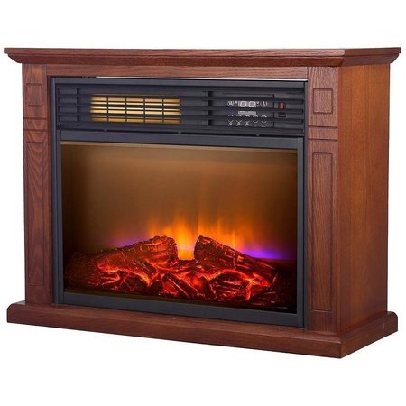 COMFORT GLOW Real Flame Electric Fireplace, 29 in OAW, 11 in OAD, 227 in OAH, 4600 Btu Heating QF4570R